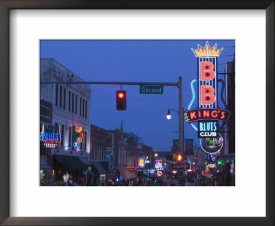 Bb King's Club, Beale Street Entertainment Area, Memphis, Tennessee, Usa by Walter Bibikow Pricing Limited Edition Print image