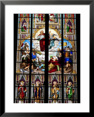 Stained Glass Windows In Cologne Cathedral, Cologne, North Rhine Westphalia, Germany by Yadid Levy Pricing Limited Edition Print image