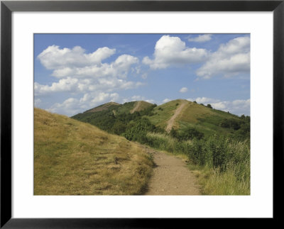 Footpath Along The Main Ridge Of The Malvern Hills, Worcestershire, Midlands, England by David Hughes Pricing Limited Edition Print image