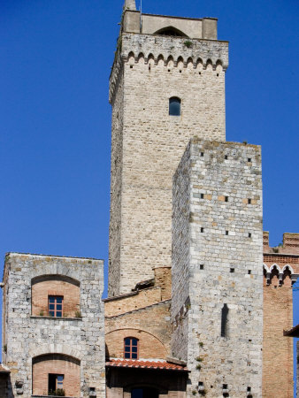 Piazza Del Duomo, San Gimignano, Italy by Robert Eighmie Pricing Limited Edition Print image