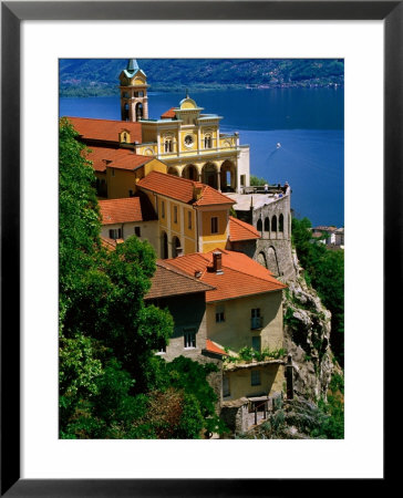 Sanctuary Of Madonna Del Sasso And Lago Maggiore, Locarno, Ticino, Switzerland by Glenn Van Der Knijff Pricing Limited Edition Print image