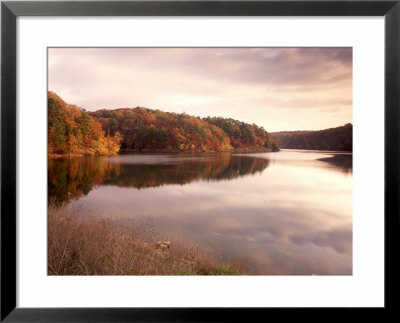 Fall Colors Reflected In Lake, Arkansas, Usa by Gayle Harper Pricing Limited Edition Print image