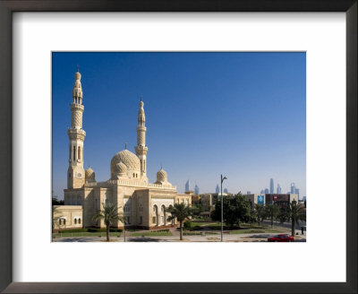 Jumeirah Mosque, Dubai, United Arab Emirates, Middle East by Charles Bowman Pricing Limited Edition Print image