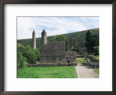 Monastic Gateway, Round Tower Dating From 10Th To 12Th Centuries, Glendalough, County Wicklow by Gavin Hellier Pricing Limited Edition Print image