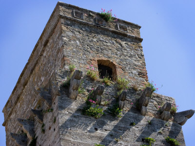 Close-Up Of Tower, San Gimignano, Italy by Robert Eighmie Pricing Limited Edition Print image