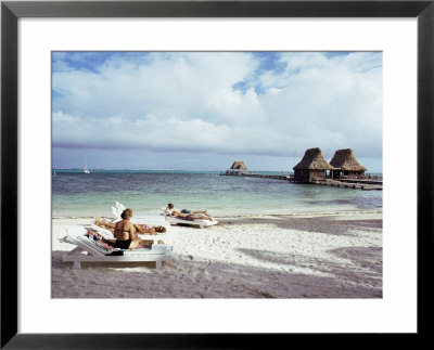 Beach At Ramon's, San Pedro, Ambergris Cay, Belize, Central America by Upperhall Pricing Limited Edition Print image
