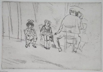 167 - Parents Et Enfants by Jules Pascin Pricing Limited Edition Print image