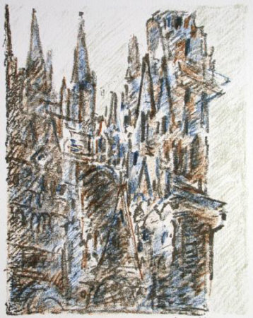 La Cathédrale De Rouen by Robert Savary Pricing Limited Edition Print image