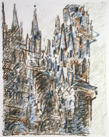 La Cathedrale De Rouen by Robert Savary Pricing Limited Edition Print image