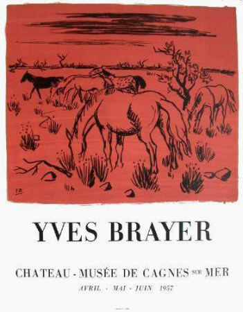 Chevaux De Camargue by Yves Brayer Pricing Limited Edition Print image