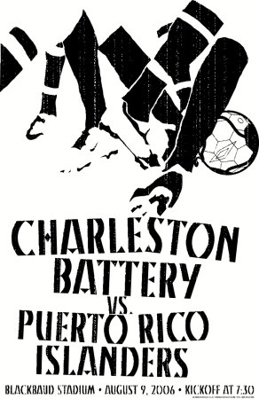 Charleston Battery Vs.Puerto Rico Islanders by Christopher Rice Pricing Limited Edition Print image