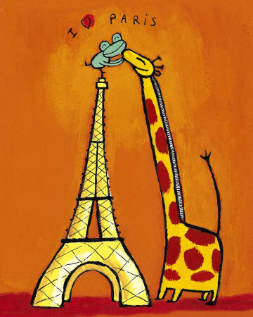 Baiser Giraffe by Nathalie Dieterle Pricing Limited Edition Print image