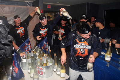 Detroit, Mi - Oct. 18: Detroit Tigers V New York Yankees - The Detroit Tigers Celebrate by Jonathan Daniel Pricing Limited Edition Print image