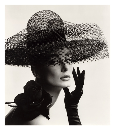 Tania Mallet In A Madame Paulette Stiffened Net Picture Hat, 1963 by John French Pricing Limited Edition Print image