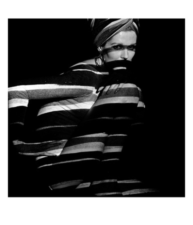 Horizontal Stripe Projection On Model, 1960S by John French Pricing Limited Edition Print image