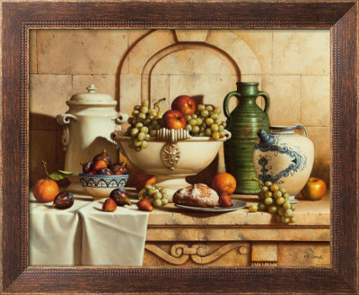 Italian Still Life With Green Grapes by Loran Speck Pricing Limited Edition Print image