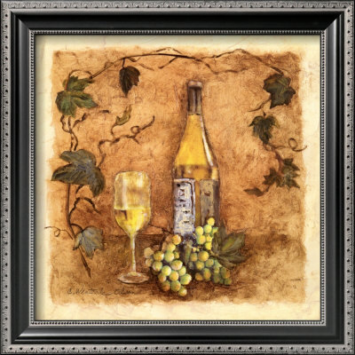Glass Of Chardonnay by Charlene Winter Olson Pricing Limited Edition Print image
