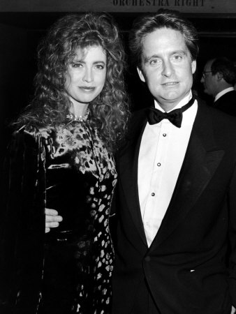 Actor Michael Douglas With Wife Diandra At New York City Ballet by David Mcgough Pricing Limited Edition Print image
