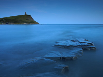 Kimmeridge Bay And Clavell Tower At Twilight, Dorset, England. Jurassic Coast World Heritage Site by Adam Burton Pricing Limited Edition Print image