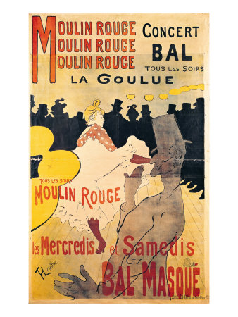 Poster Advertising 'La Goulue' At The Moulin Rouge, 1893 by Henri De Toulouse-Lautrec Pricing Limited Edition Print image