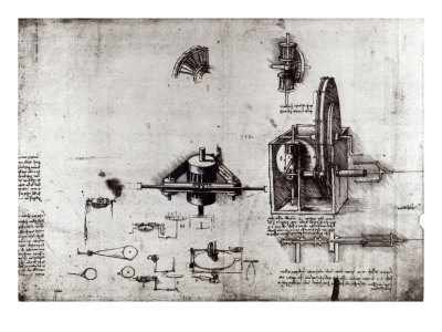 A Fin Spindle, Codex Atlanticus, 1478-1518 by Leonardo Da Vinci Pricing Limited Edition Print image