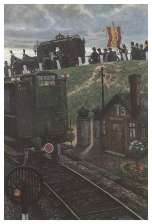 The Last Coach by Hans Baluschek Pricing Limited Edition Print image