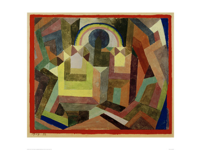 With The Rainbow by Paul Klee Pricing Limited Edition Print image