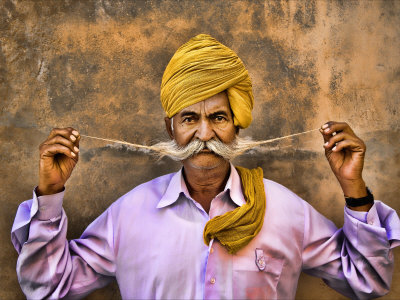India Turban With Great Moustache by Scott Stulberg Pricing Limited Edition Print image