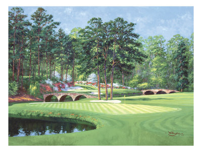 The 11Th At Augusta-White Dogwood by Bernard Willington Pricing Limited Edition Print image