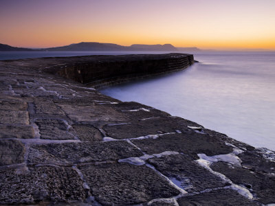 Cobb At Sunrise, Lyme Regis, Dorset, England, United Kingdom, Europe by Adam Burton Pricing Limited Edition Print image