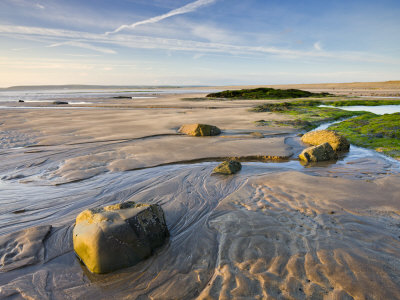 Low Tide On The Beach At Westward Ho!, Devon, England, United Kingdom, Europe by Adam Burton Pricing Limited Edition Print image
