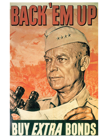 Back'em Up, Buy Extra Bonds, 1944 by Boris Chaliapin Pricing Limited Edition Print image
