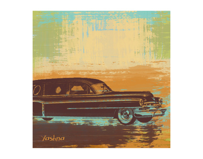 Brown Retro Car I by Yashna Pricing Limited Edition Print image