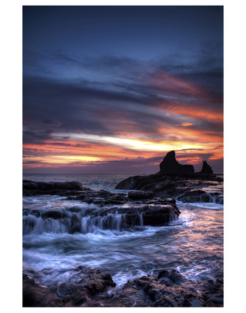 Cool Sunset Over Rocks I by Nish Nalbandian Pricing Limited Edition Print image