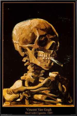Skull With Cigarette, 1885 by Vincent Van Gogh Pricing Limited Edition Print image