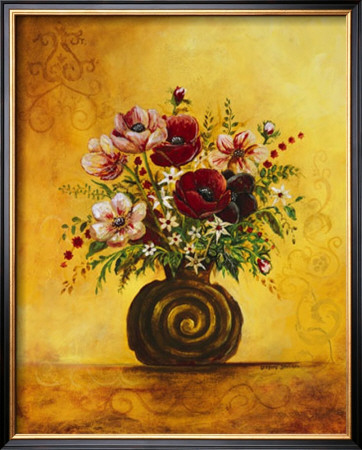 Yellow Floral Study I by Gregory Gorham Pricing Limited Edition Print image