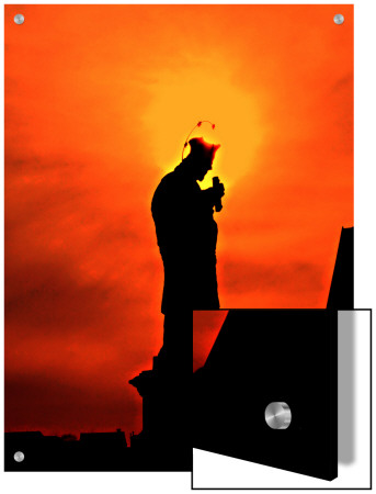 Rising Sun And Statue by I.W. Pricing Limited Edition Print image