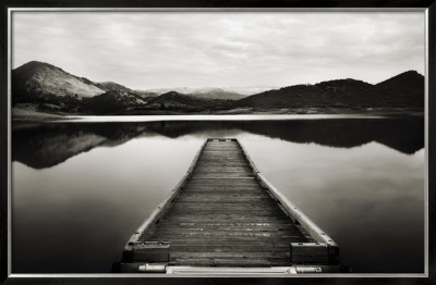 Emigrant Lake Dock I In Black And White by Shane Settle Pricing Limited Edition Print image