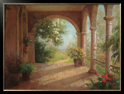Path From The Veranda by Haibin Pricing Limited Edition Print image