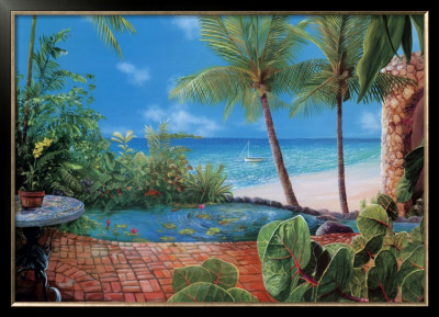 Tropical Terrace by Lynn Fecteau Pricing Limited Edition Print image