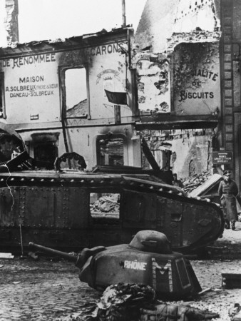Destroyed French Tank After Fall Of France During World War Ii by Robert Hunt Pricing Limited Edition Print image