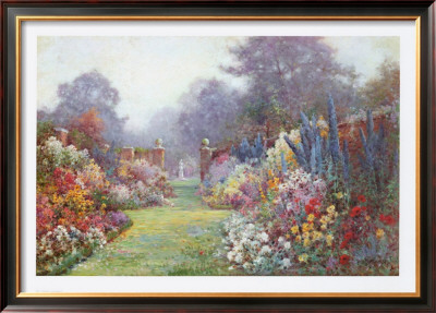 Summer Garden by Alfred Fontville De Breanski Pricing Limited Edition Print image