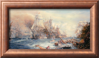 Battle Of Trafalgar At 2:30 Pm by William Lionel Wyllie Pricing Limited Edition Print image