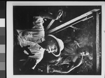 Dr. Albert Schweitzer, Medical Missionary And Humanitarian, With Worker At Site Of His Hospital by W. Eugene Smith Pricing Limited Edition Print image