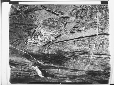 Aerial View Of The Flattened City Of Nagasaki Following The Dropping Of The Atomic Bomb by George Silk Pricing Limited Edition Print image