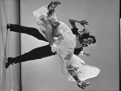 Grace And Paul Hartman, Burlesque Ballroom Dance Team, Performing Their Routine by Gjon Mili Pricing Limited Edition Print image