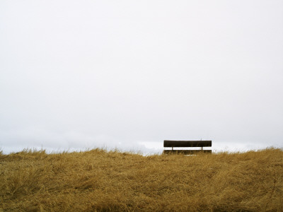 A Bench On A Grassy Hill, Iceland by Atli Mar Pricing Limited Edition Print image
