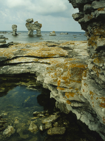 A Rock In Faro, Gotland In Sweden by Hans Hammarskiold Pricing Limited Edition Print image