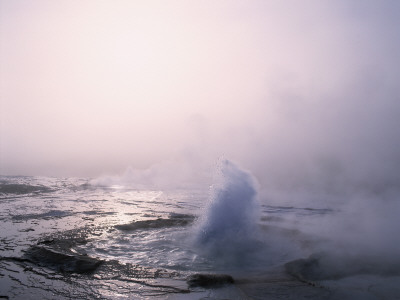 Steam Erupting From A Thermal Pool, Iceland by Haukur Snorrasson Pricing Limited Edition Print image