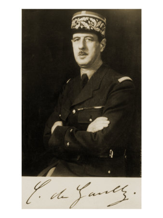 Général Charles De Gaulle, Portrait In Military Uniform With Arms Crossed by William H. Walker Pricing Limited Edition Print image